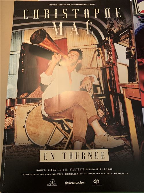 Christophe Maé - En Tournée - La Vie d'Artiste - 40x60cm - Affiche
