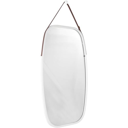 Pt Living - Grand miroir en bambou à suspendre Idyllic Blanc