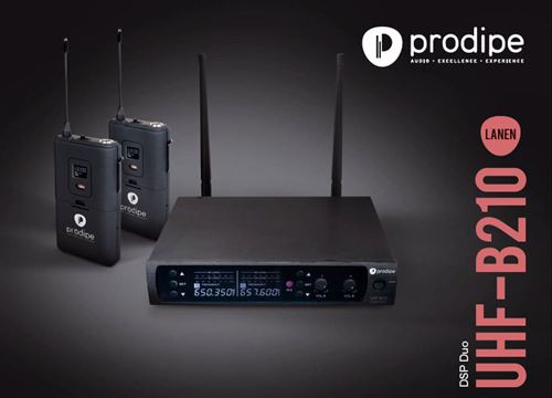 Prodipe UHF B210 DSP DUO - Système sans fil UHF microphone/instrument