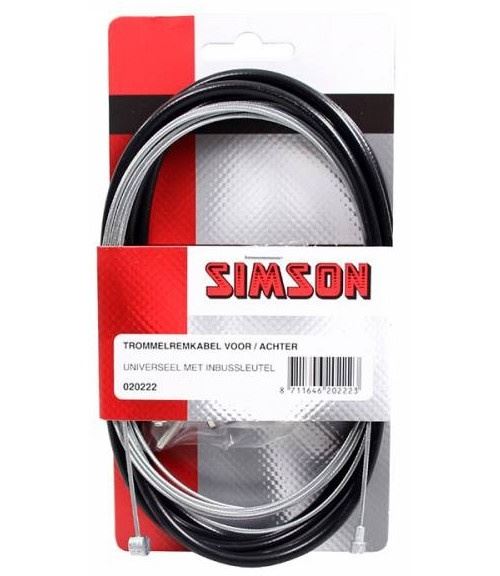 Simson Kit de tambour de frein 1600/2250 mm noir / argent