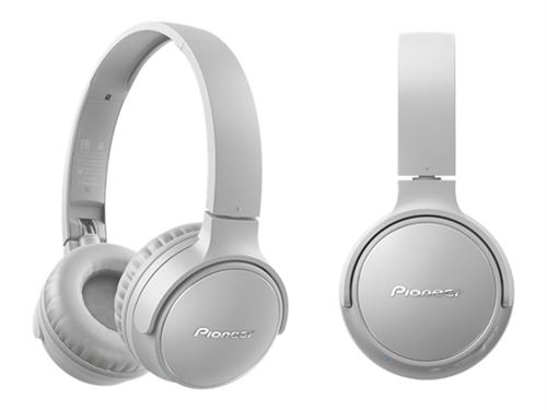 Pioneer S3 Wireless - Koptelefoon met micro - op oor - Bluetooth - draadloos - grijs