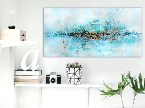 Tableau - Lagoon (1 Part) Wide .Taille : 60x30