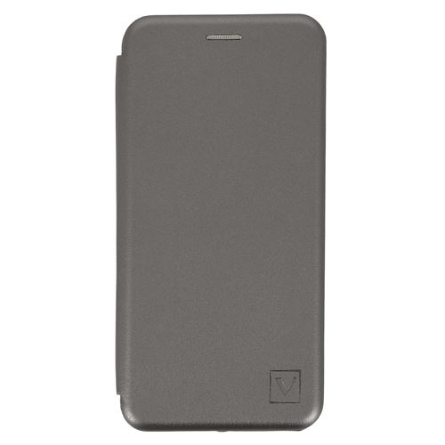 Étui pour Samsung Galaxy S21 Plus Porte-carte Support Vidéo Effet Satinée argent