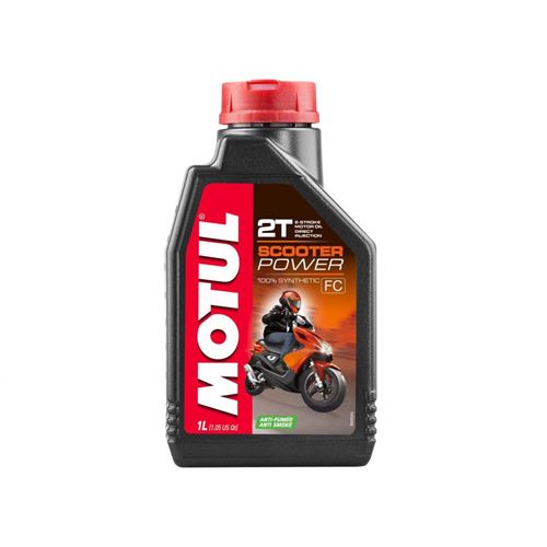 Huile moteur MOTUL Scooter Power 2T 100% synthèse 1L