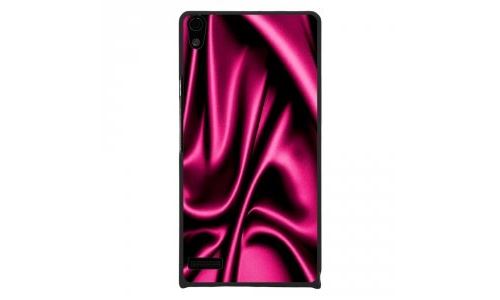 Coque rigide pour Huawei Ascend P6 avec impression Motifs soie drapée rose