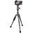 Rollei City Traveler Mini - Trépied Ultra Léger En Carbone - Spécialement Conçu Pour Les Appareils Numériques Dslm, Ainsi Que Les Caméras D'action, Caméras À 360 Degrés Et Smartphones - Incl. Tête Sphérique De Trépied Panoramique - Titane_3