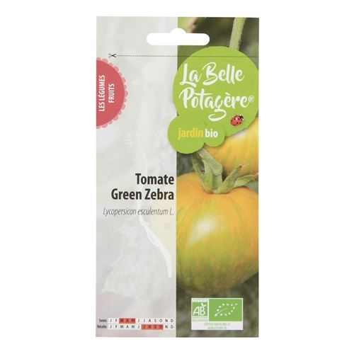 Graines à semer - Tomate Green zebra - 0,15 g - La Belle Potagère