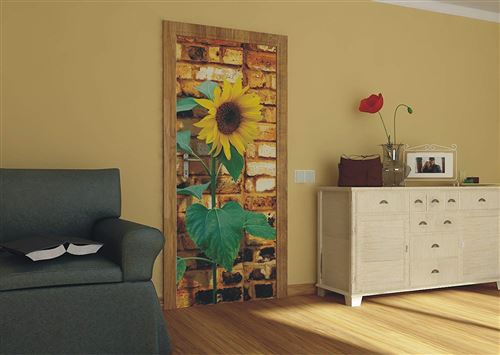 AG Design – Papiers Peints intissé – Tournesol – Tapisserie Photo – Poster Photo géant – 90 x 202 cm – 1 lés – FTNV 2841