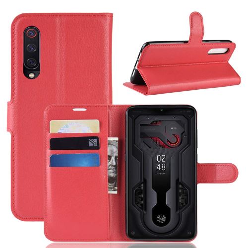 Etui Housse Portefeuille Pour Xiaomi Mi 9 - Rouge