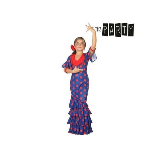 Déguisement pour Enfants Danseuse de flamenco Bleu (Taille 3-4 Ans)