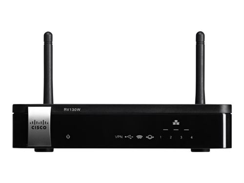 Cisco Small Business RV130W - Draadloze router - 4-poorts switch - GigE - 802.11b/g/n - 2,4 GHz - wandbevestiging