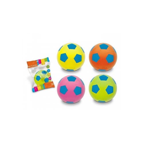 Ballon Foot En Mousse Bleu 20 Cm - Pour Interieur ou Exterieur - Taille 5 -  Football - Jeu Balle Soft - Sport Enfant
