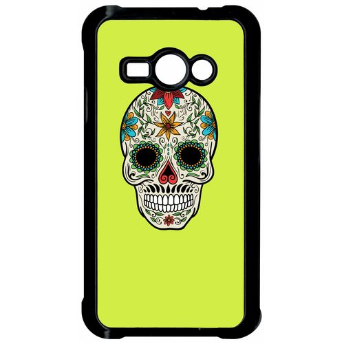 Coque Samsung Galaxy J1 Ace Crane Couleurs Fond Jaune
