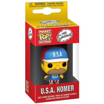 Figurine Funko Pop Keychain The Simpsons USA Homer