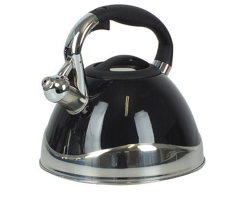 Bouilloire à sifflet 3l noir Kela Line 11656
