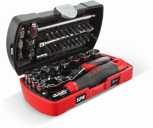 L'expert Sam Outillage Coffret De 39 Douilles Et Accessoires + Pince Multifonctions Sam Outillage - Pocket-Rj - Image 1