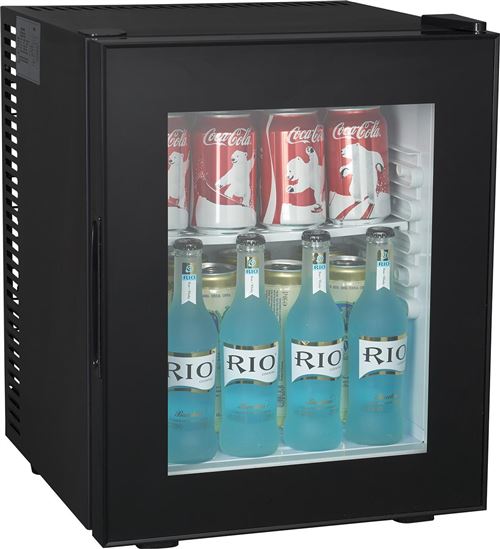 Brandy Best WINDOW280 Mini-bar vitré 26 litres Noir totalement silencieux catégorie A+