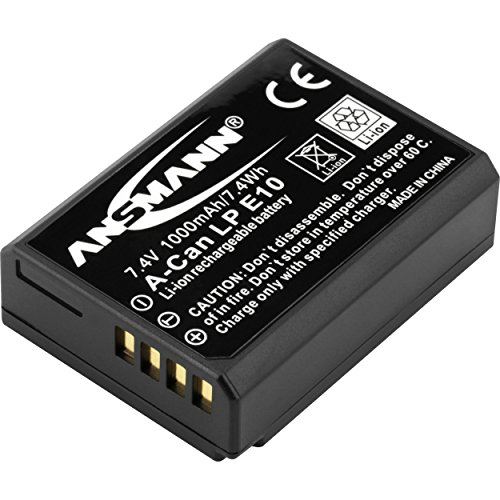Ansmann A-Can LP-E10 - Batterie - Li-Ion - 1000 mAh - pour Canon EOS 1500, 2000, 3000, 4000, Kiss X80, Kiss X90, Rebel T100, Rebel T7, Rebel T7+