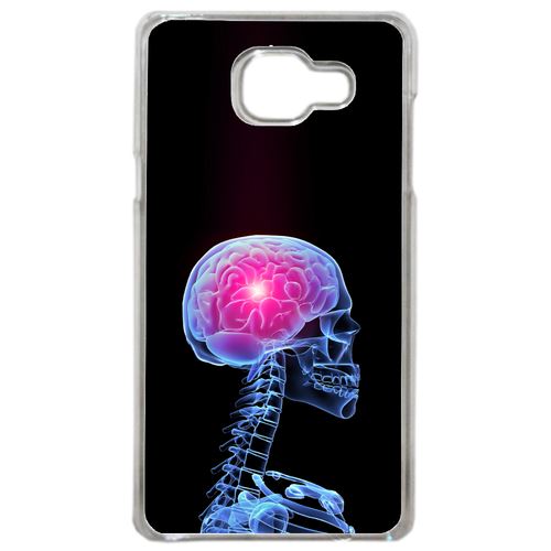Coque Squelette 3d Cerveau Compatible Samsung Galaxy A5 2016 Transparent