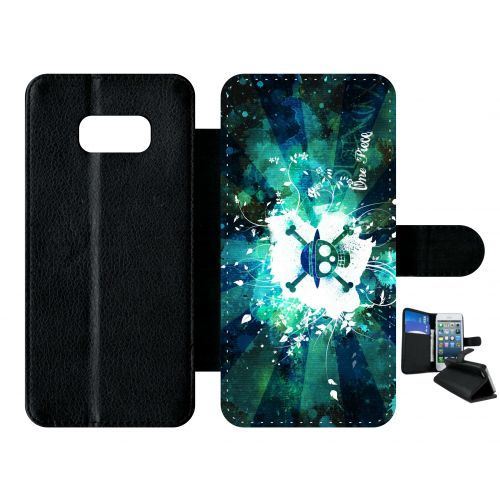 Etui à rabat samsung galaxy s8+ plus manga one piece tete de mort