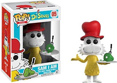 DR SEUSS-BOBBLE HEAD POP N°05-SAM I AM FLOCKED