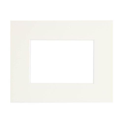 Passe-partout Epais blanc cass&eacute; 18x24 cm ouverture 13x18 cm carton