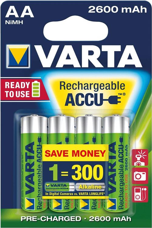 Varta Professional Mignon 10 lots de 4 piles AA 1,2 V 2500 mAh