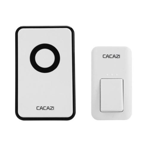 Cacazi Accueil Sécurité Sans Fil Intelligent Étanche Sonnette Led Lumière 38 Chansons Des États-Unis AF022