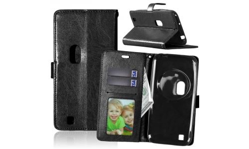 Etui type portefeuille noir ZenFone-ZOOM ZX551ML