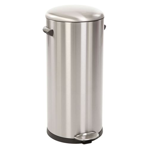 Poubelle belle deluxe step bin 30l inox mat, eko