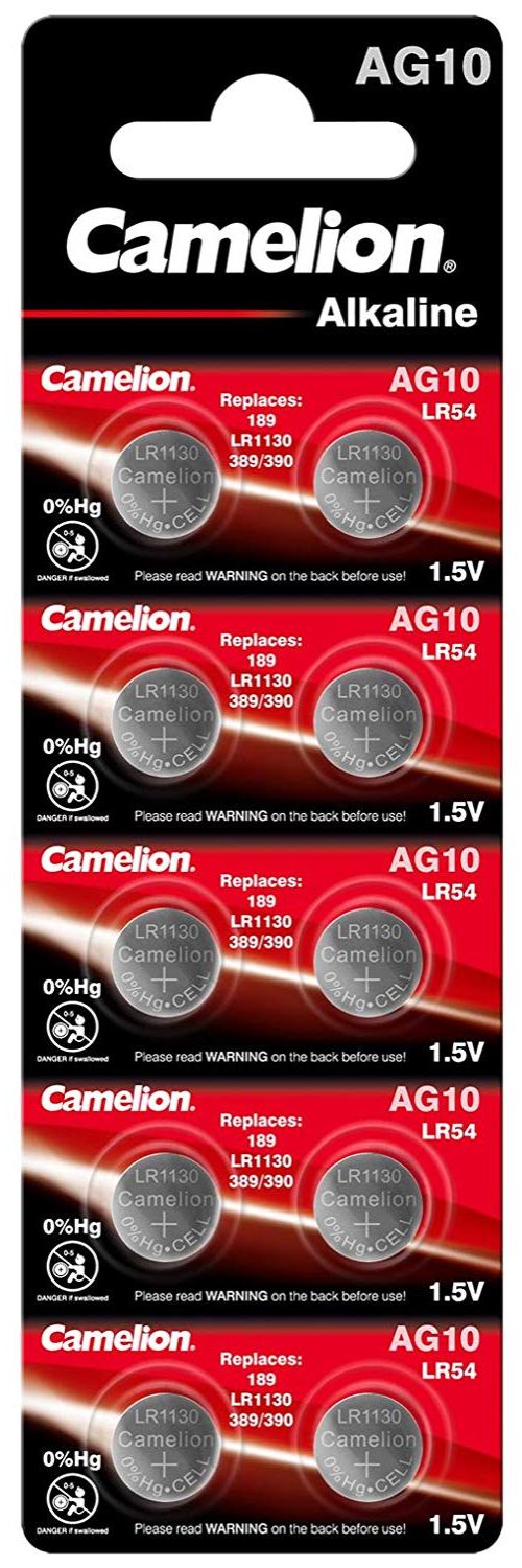 Camelion AG 10/LR54/LR1131/389 Blister de 10 Piles