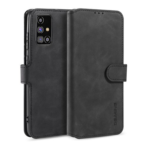 Etui Samsung Portefeuille Noir Coque En Cuir Pu Pour Samsung Galaxy M31s - 3 Emplacement Cartes