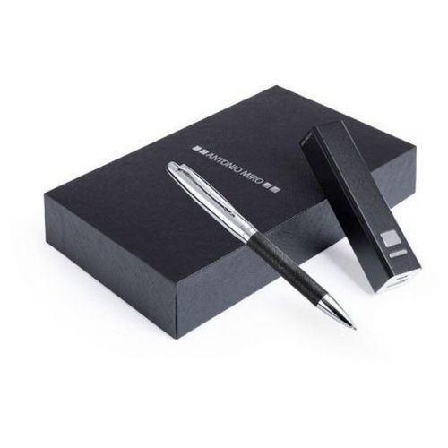 Ensemble Stylo et Power Bank Antonio Miró 2200 mAh 147320 - Noir