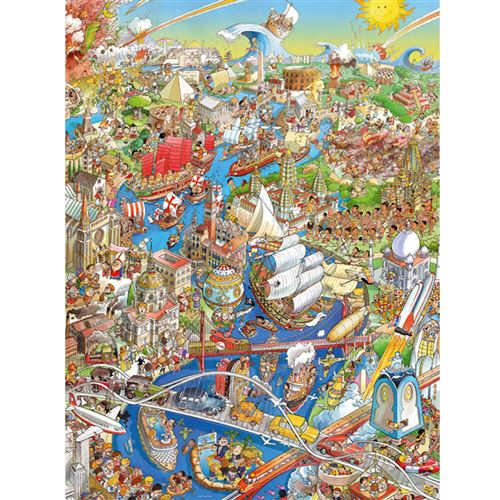 Heye- Puzzle 1500 pcs BTE Trian, 29890, Multicolore