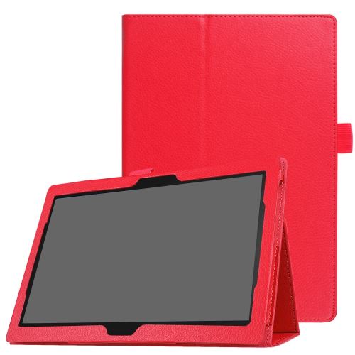 Etui en PU support universel rouge pour votre Lenovo Tab 4 10 Plus