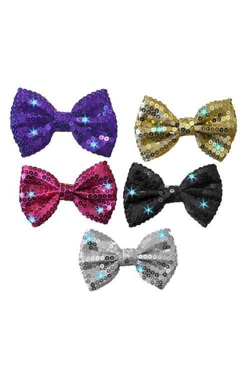 Noeud papillon paillettes lumineux - Déguisements et fêtes