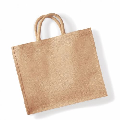 Sac de courses jumbo en jute Westford Mill - 29 litres (Taille unique) (Naturel) - UTBC1543