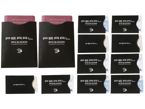 Pearl : Pochettes de protection RFID - x12 - Porte-cartes - Achat & prix