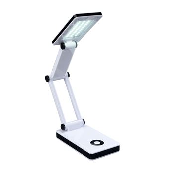 Wenko - Lampe LED de bureau pliante Oka - H. 24 cm - Blanc - Oka - 1