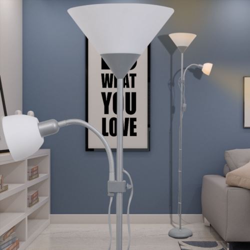 Lampadaire Gris