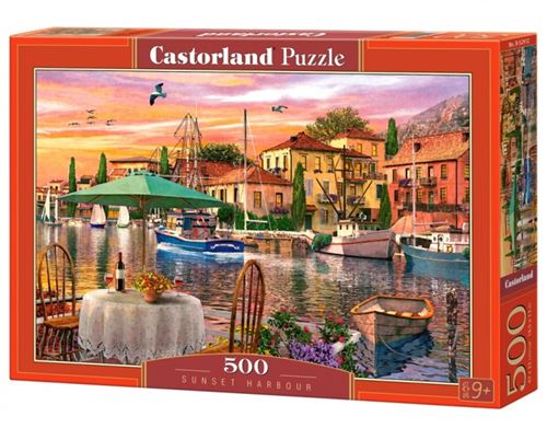 Puzzle 500 Pièces : Sunset Harbour, Castorland