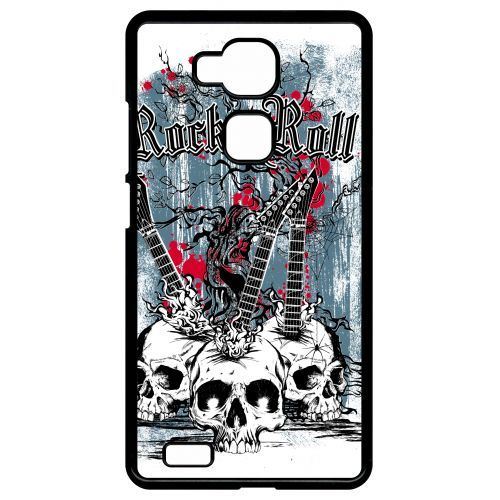 Coque huawei ascend mate7 monarch heavymetal rock n roll skulls