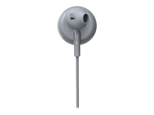 i.am+ BUTTONS - Écouteurs avec micro - embout auriculaire - Bluetooth - sans fil - gris/gris