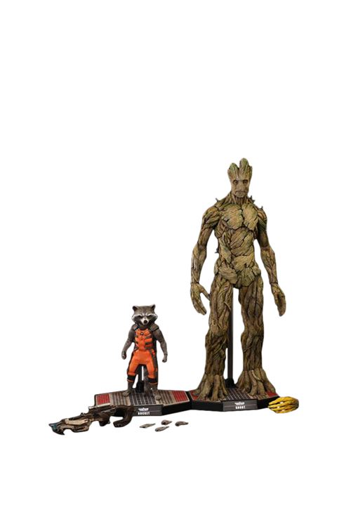 Figurine Hot Toys MMS254 - Marvel Comics - Guardians Of The Galaxy - Rocket And Groot