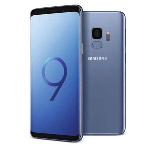 Samsung Galaxy S9 - 4G smartphone - RAM 4 Go / Mémoire interne 64 Go - microSD slot - écran OEL - 5.8 - 2960 x 1440 pixels - rear camera 12 MP - front camera 8 MP - Bleu corail