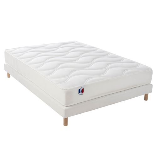 Ensemble Matelas M&eacute;moire de forme HD + Sommier 140 x 190 cm DIMAIME