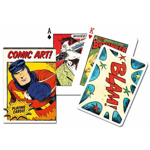 Jeu de 55 cartes VINTAGE COMIC PIATNIK Multicolore