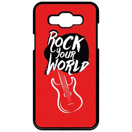 Coque samsung galaxy grand 3 rock your world fond rouge