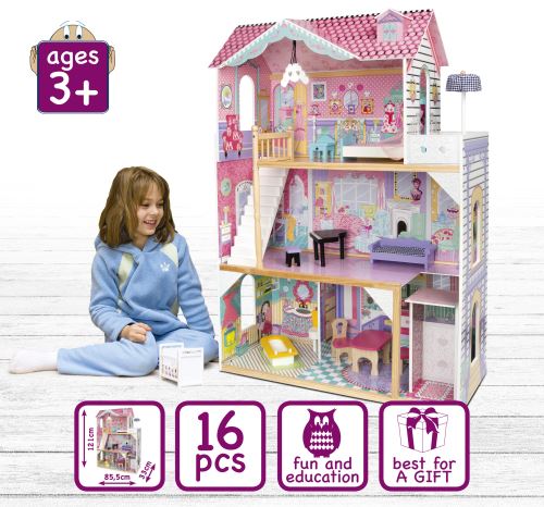 Grande maison de poupée avec ascenseur