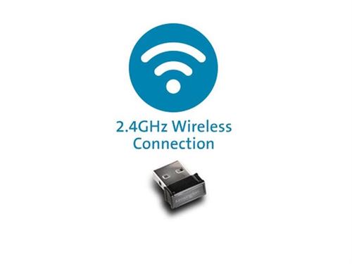  Kensington Pro Fit Mobile - Souris - droitiers et gauchers - laser - 2 boutons - sans fil - 2.4 GHz - r&eacute;cepteur sans fil USB - noir 